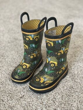 Western Chief - 9c - Green Tractor Rain Boots